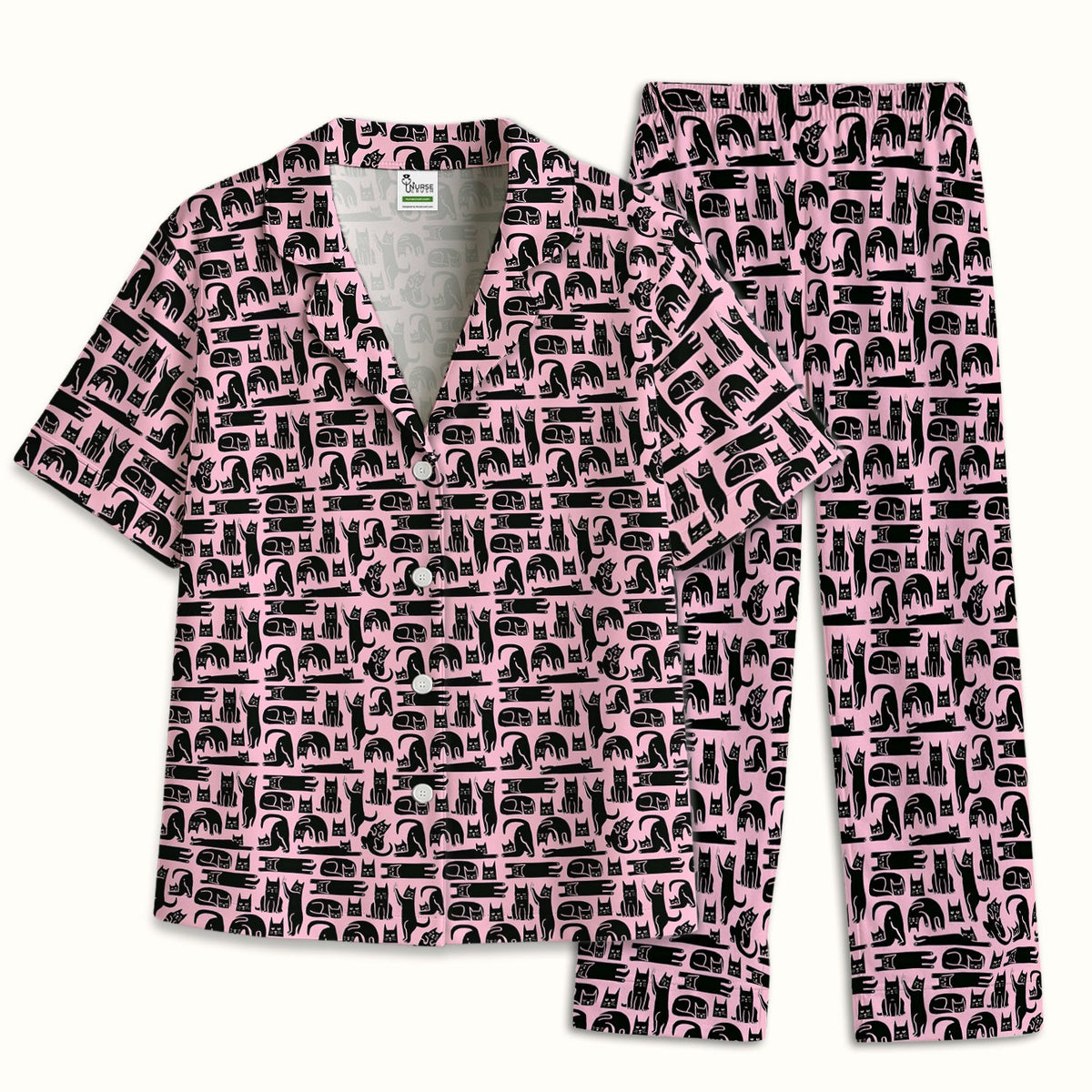 Funny Cat Poses Pajama Set