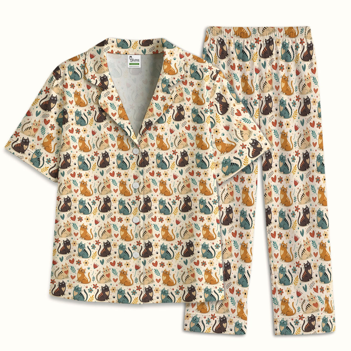 Cat Nurse Pajama Set