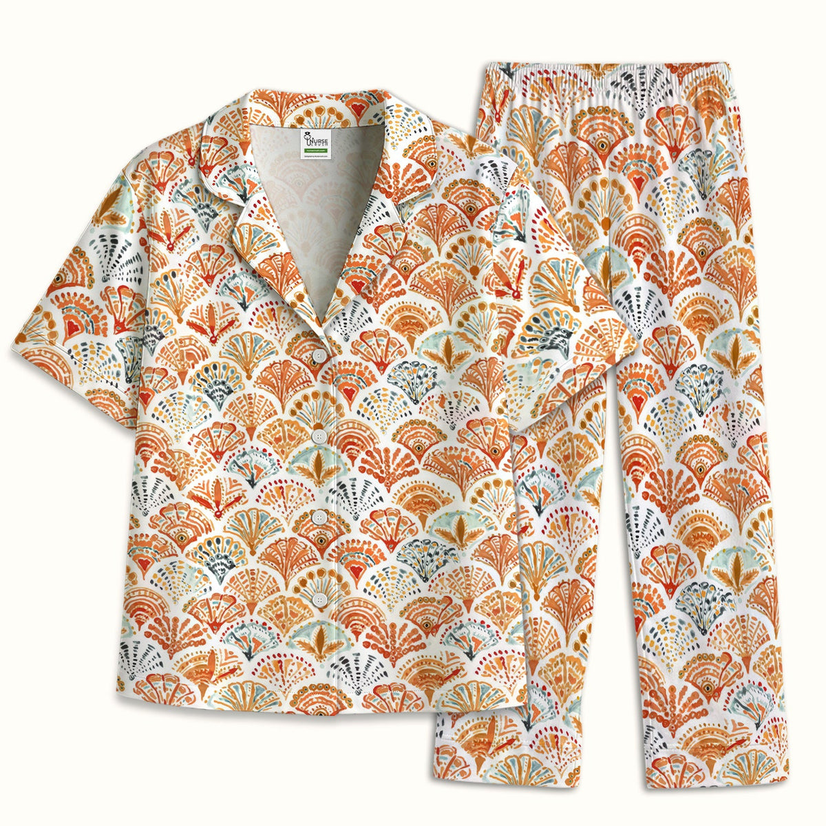 Cute Boho Fan Pajama Set