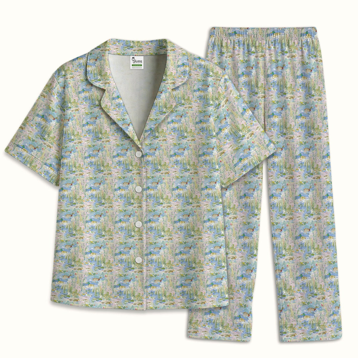 Ducks In Pond Pajama Set