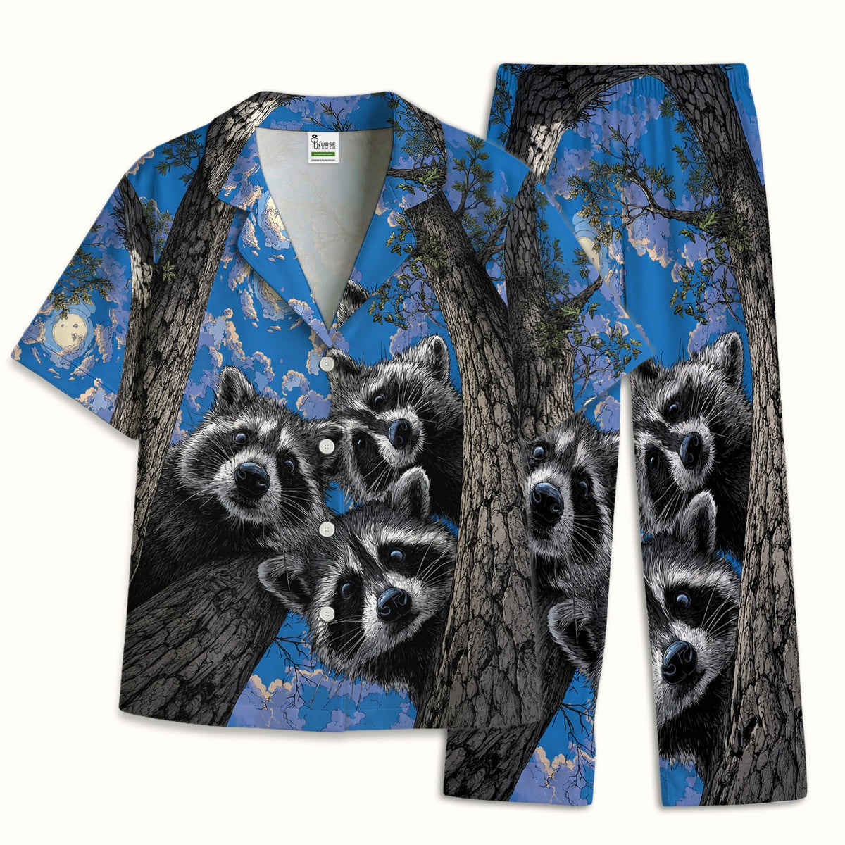 Raccoon Tree Veterinary Nurse Pajama Set