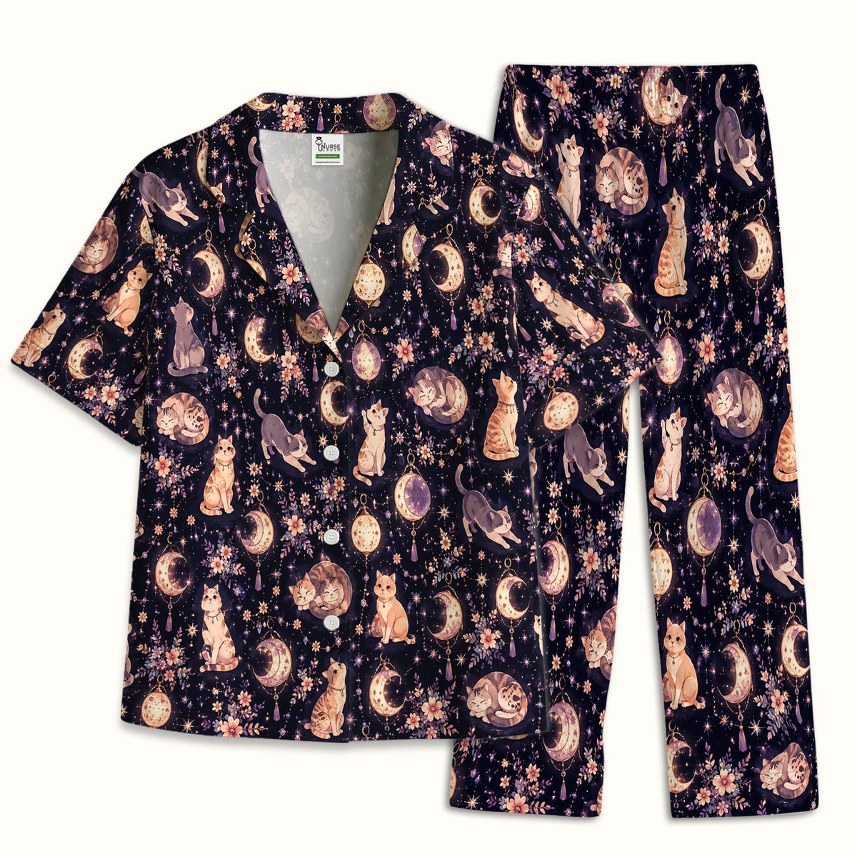 Celestial Cat Nurse Pajama Set