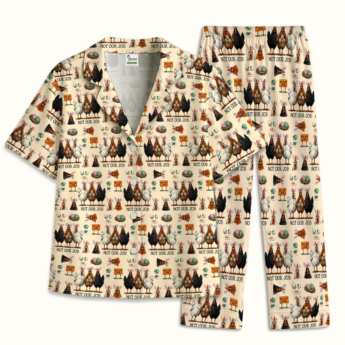 Chicken Humor Pajama Set - Easter Gift