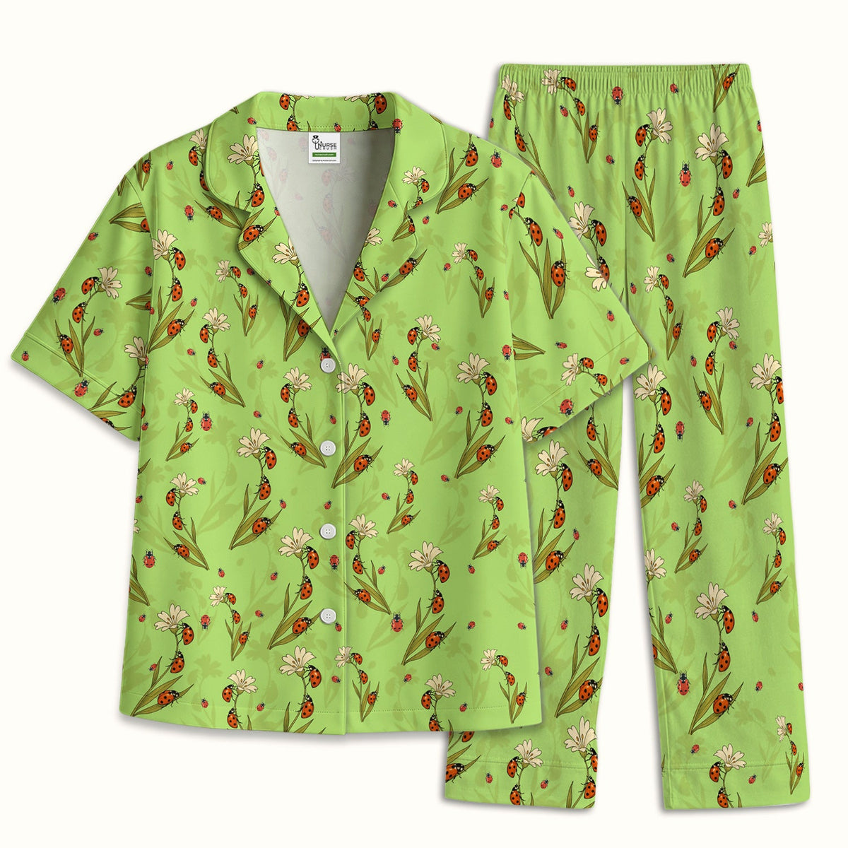 Fresh Daisy Ladybug Garden Pajama Set
