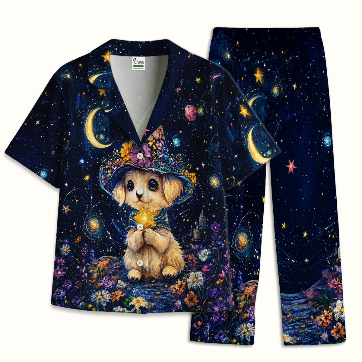 Puppy Wizard Nurse Pajama Set