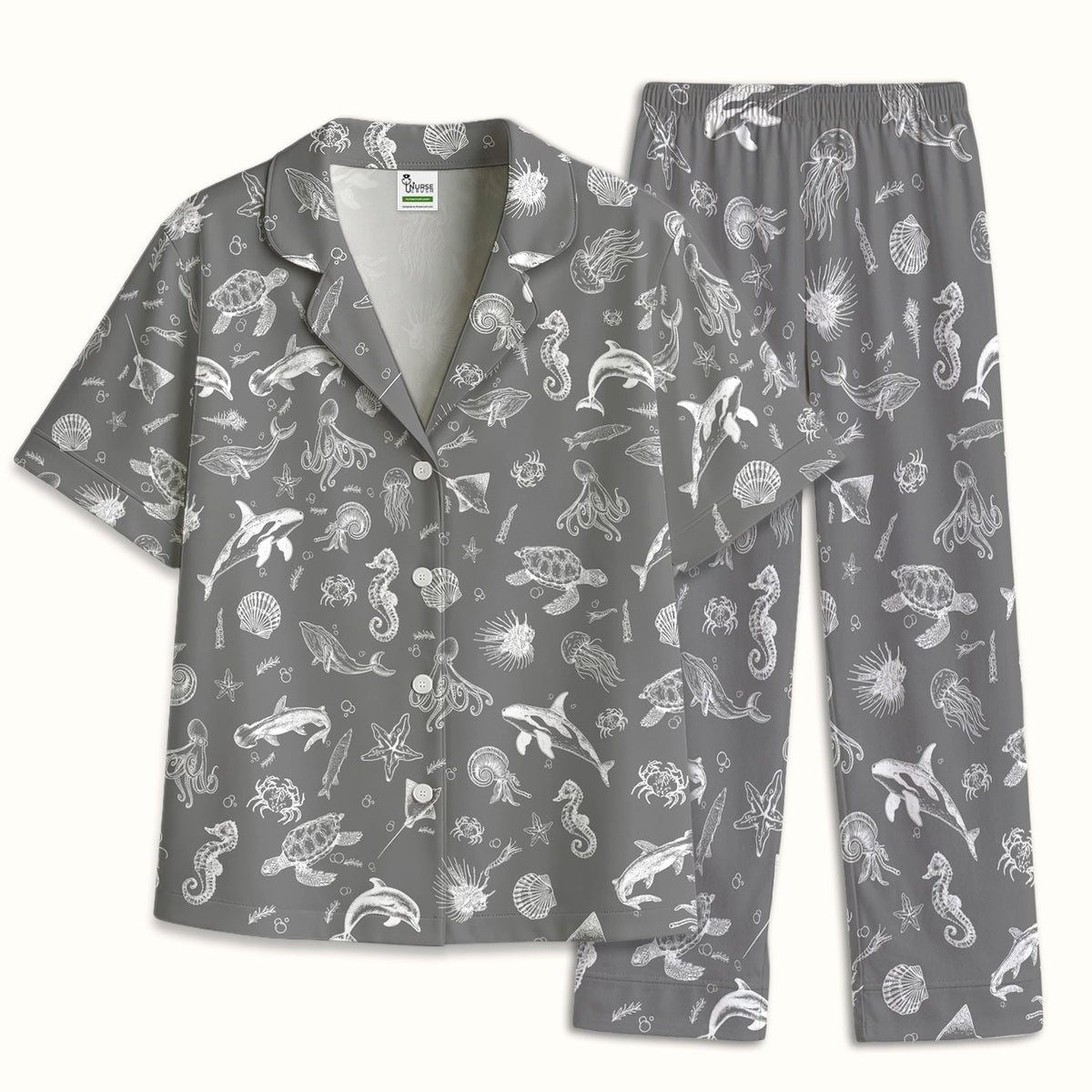 Marine Sea Life Pajama Set