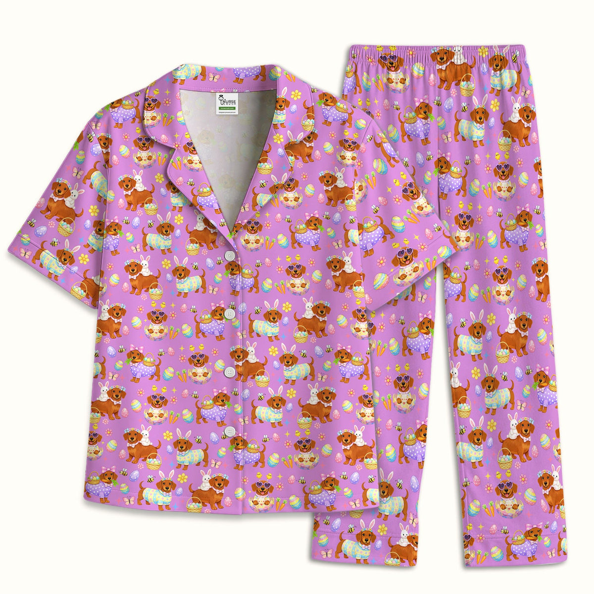 Easter Dachshund Pajama Set