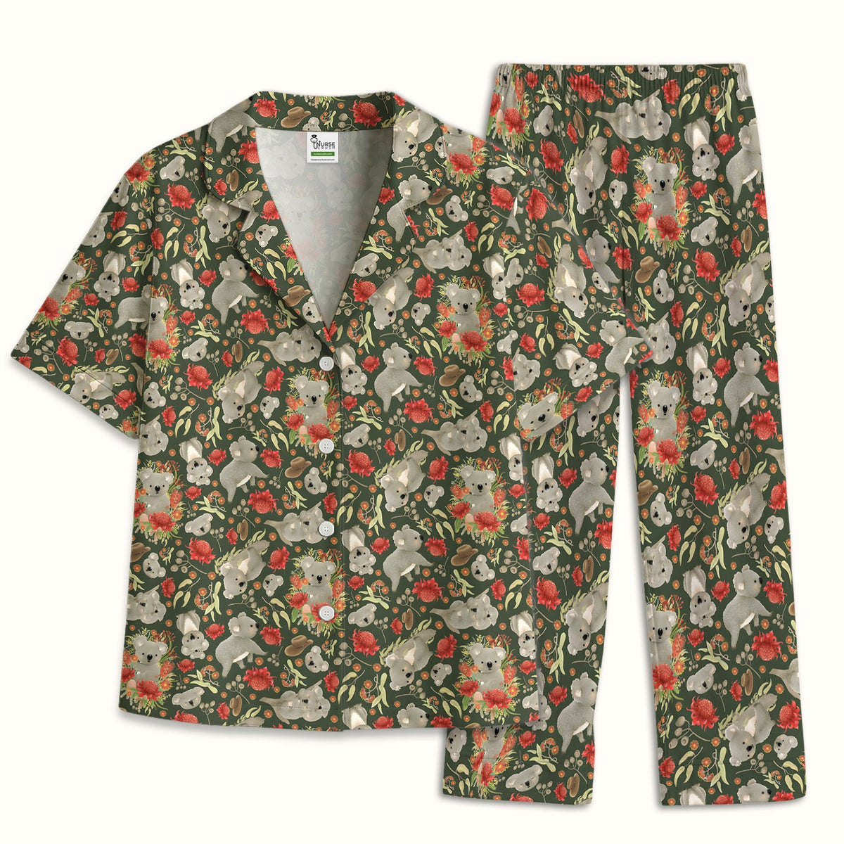 Koala Wildflower Pajama Set