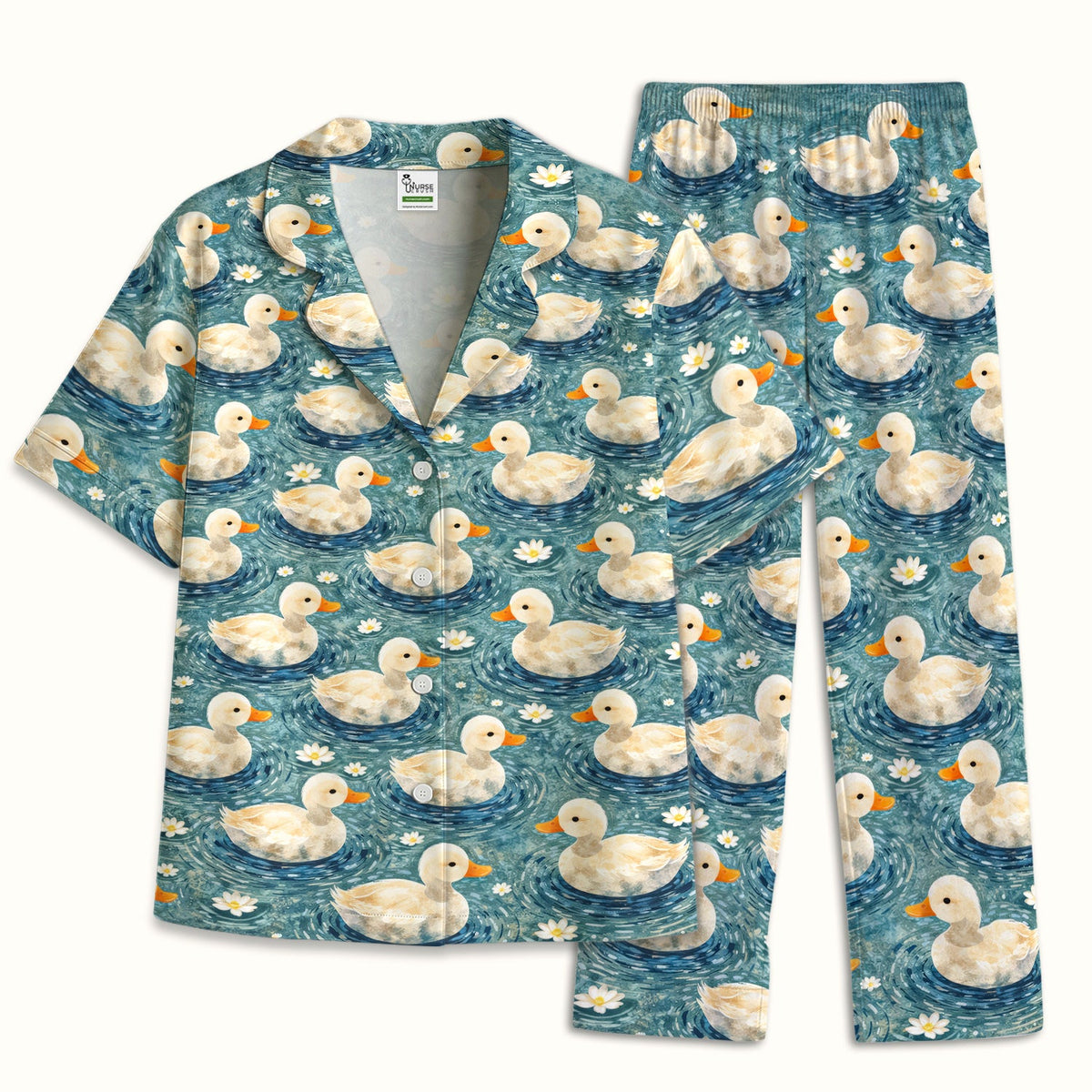 Duck Pond Nurse Pajama Set