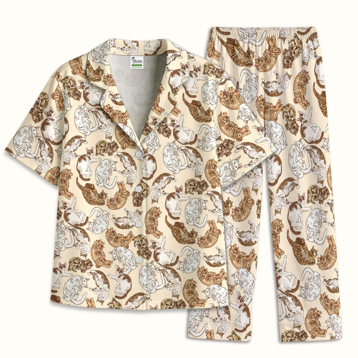 Lazy Cat Nap Pajama Set