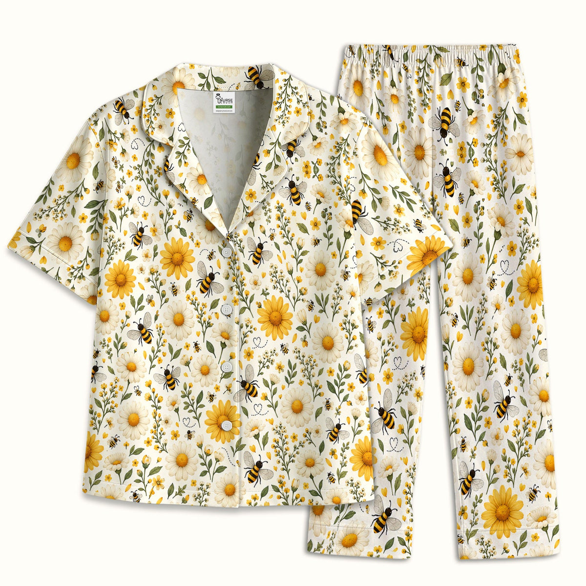 Honey Bee Daisy Pajama Set