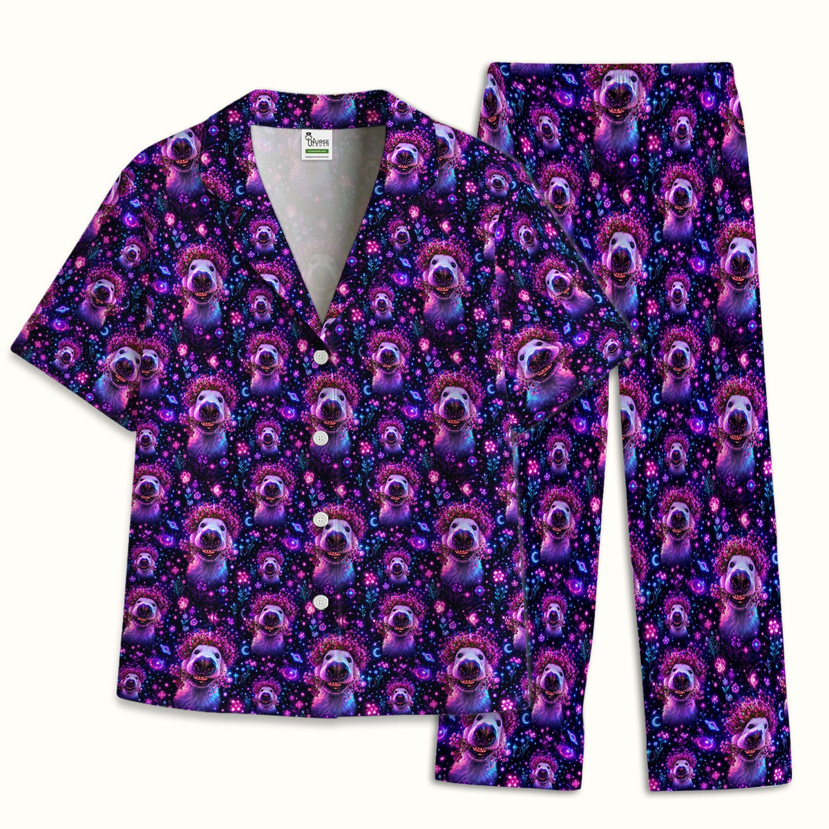 Galaxy Golden Retriever Pajama Set