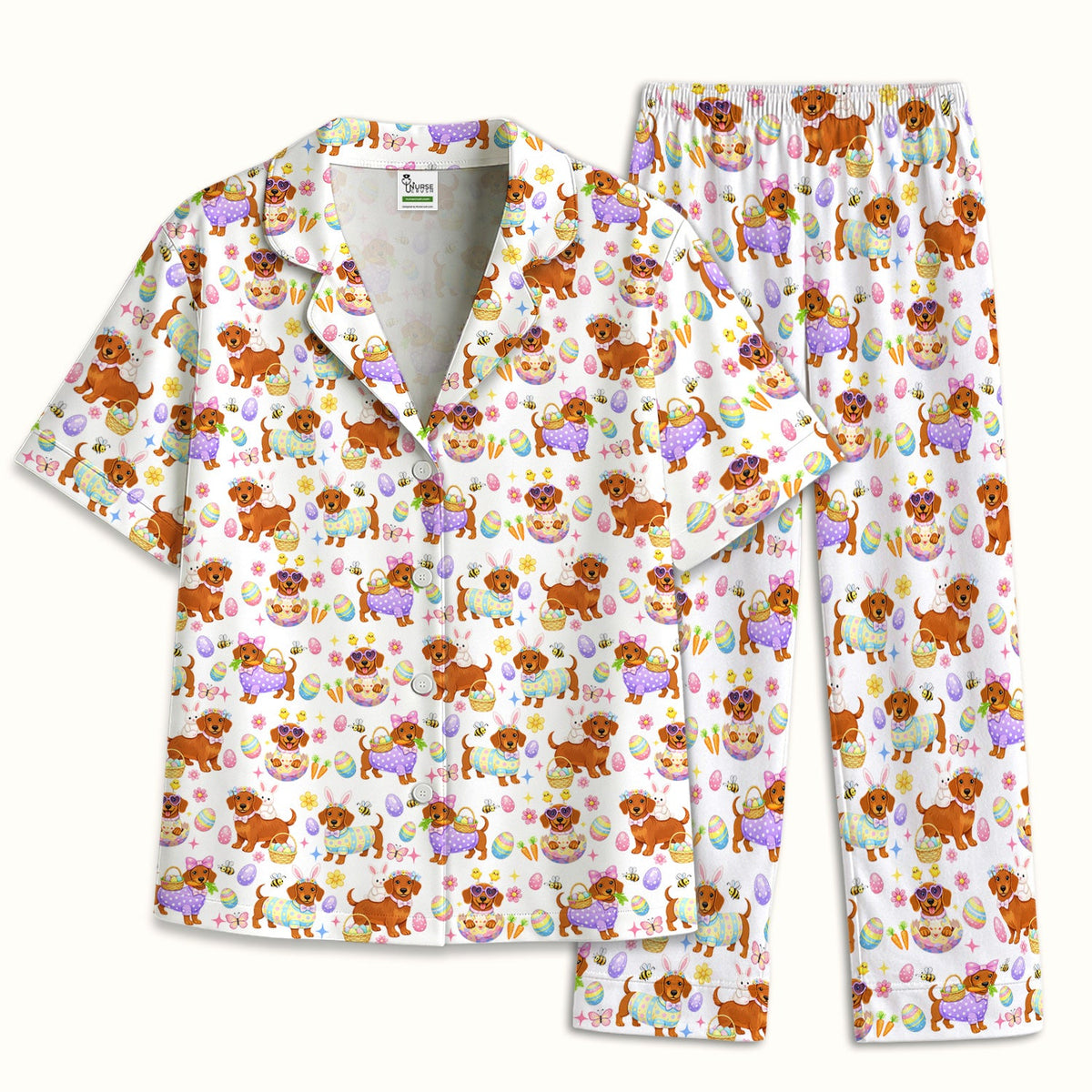 Easter Dachshund Pajama Set