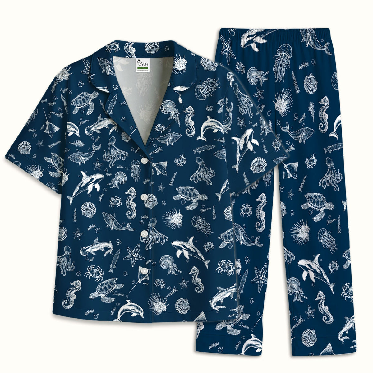 Marine Sea Life Pajama Set