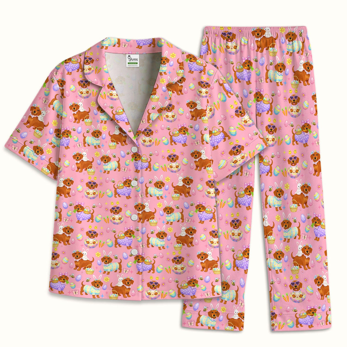 Easter Dachshund Pajama Set