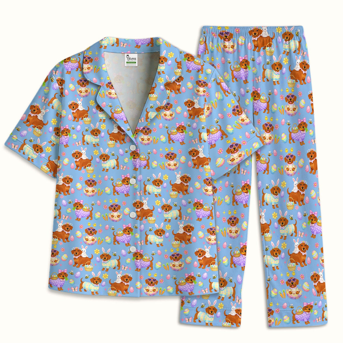 Easter Dachshund Pajama Set