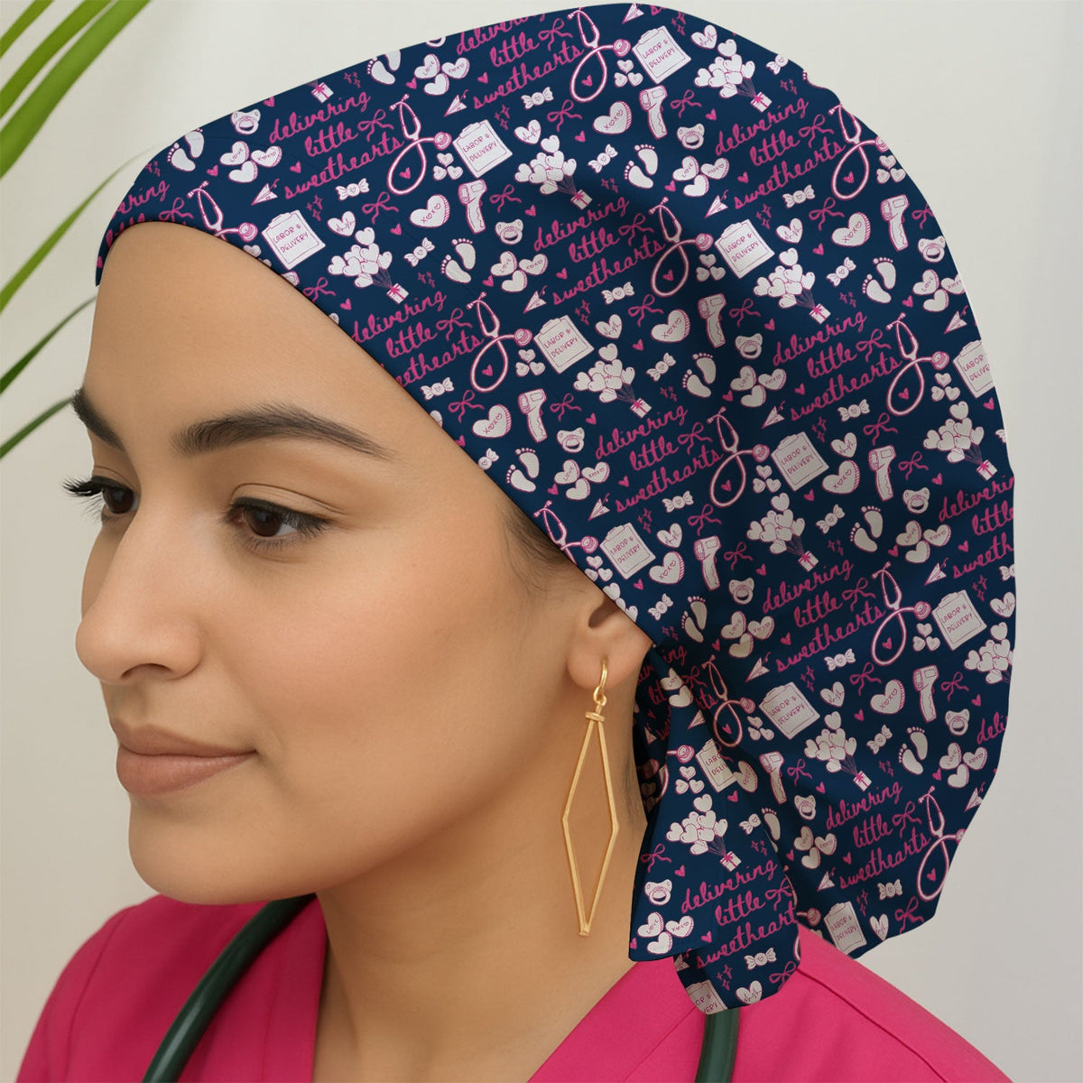 Valentine Labor Delivery XOXO Scrub Cap