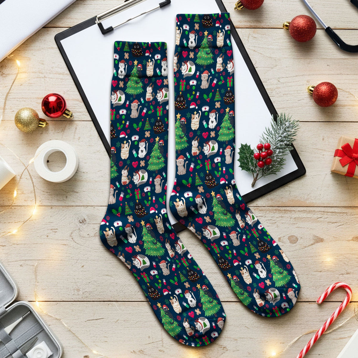 Christmas Pet Nurse Socks