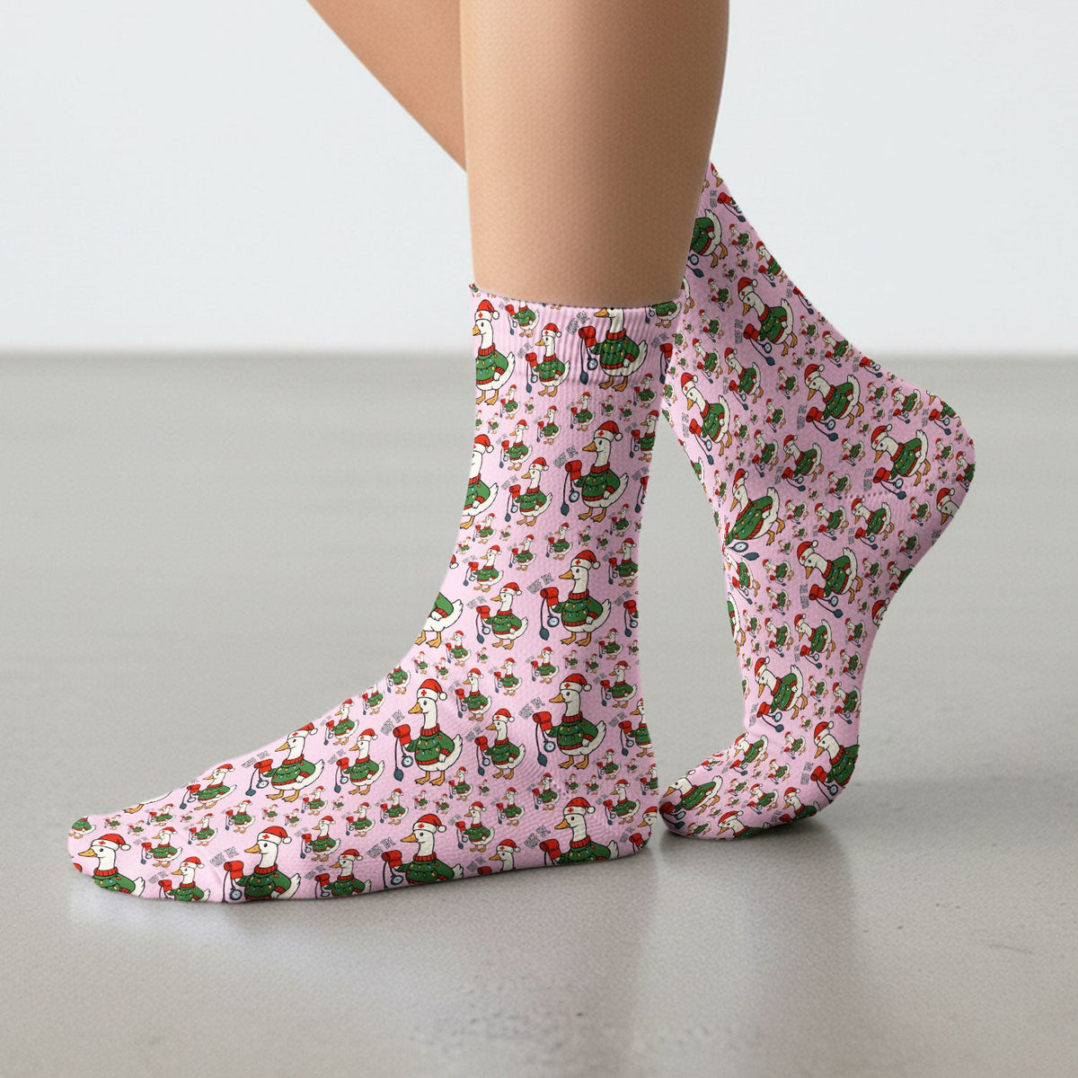 Christmas Duck Nurse Socks