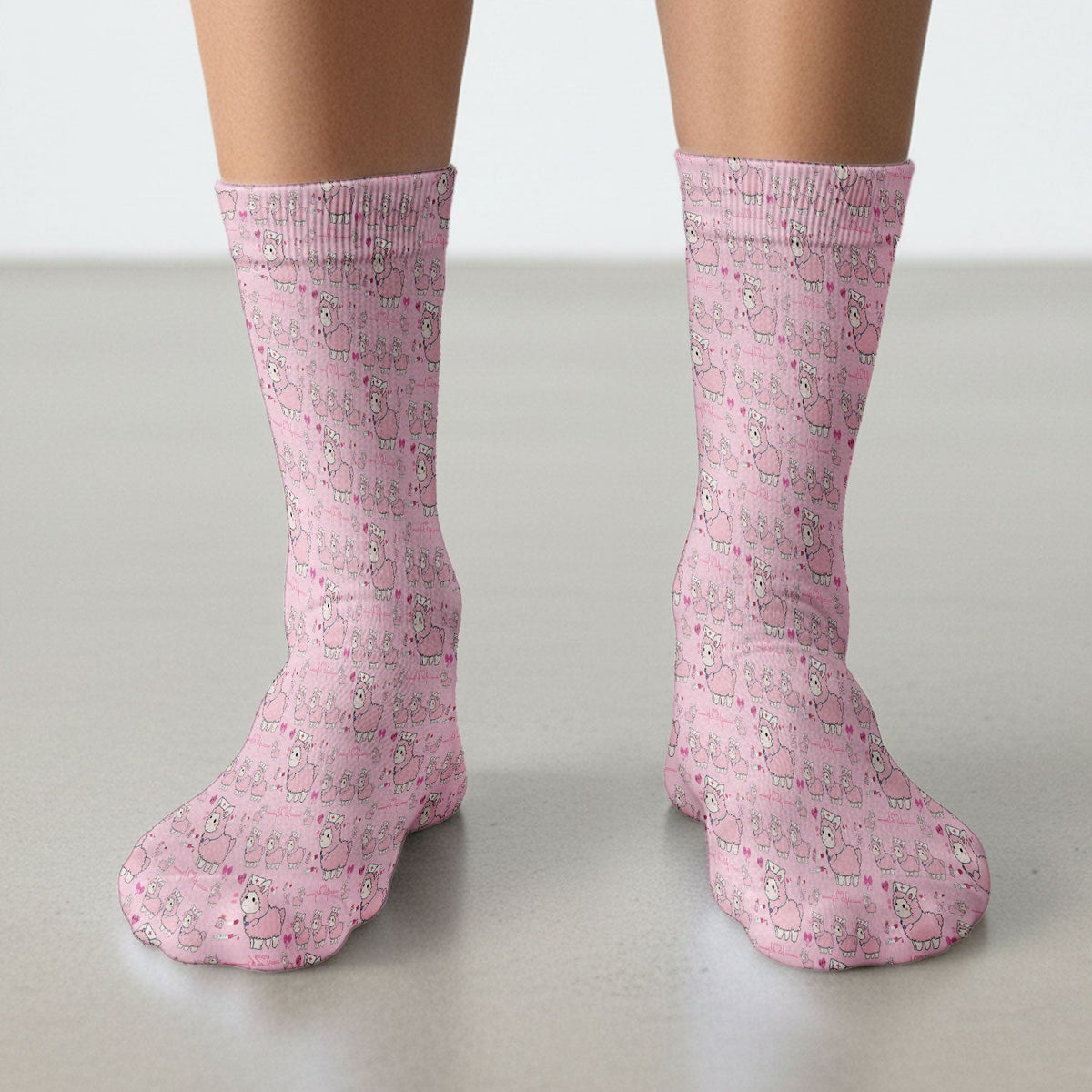 Llama Ain't Got Time For Your Drama Nurse Socks