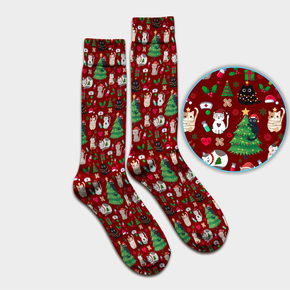 Christmas Pet Nurse Socks