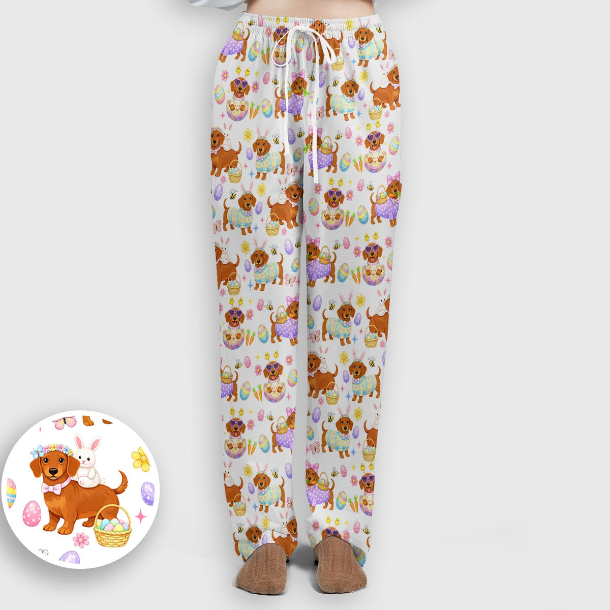 Easter Dachshund Nurse Scrub Set