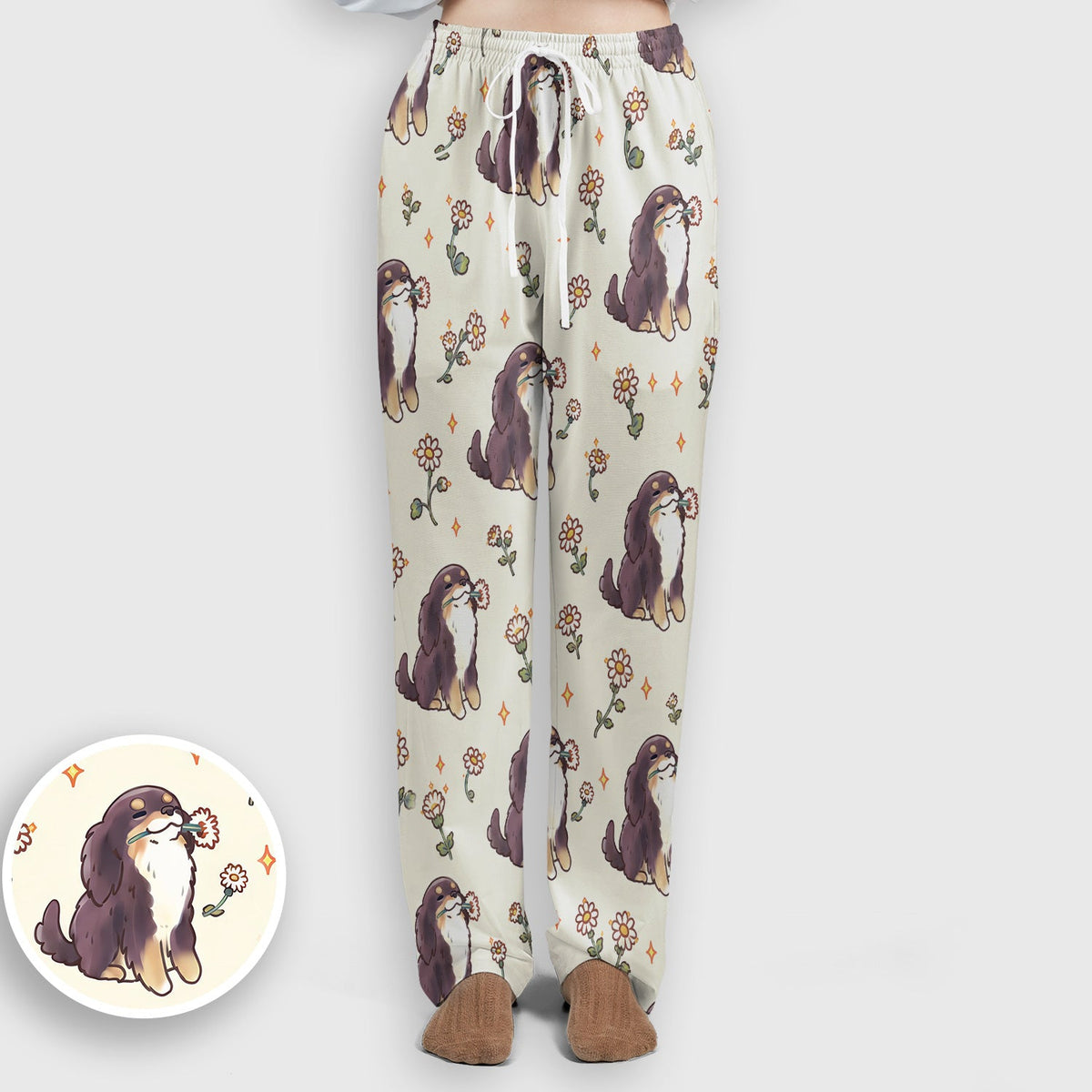 Floral Otter Daisy Nurse Scrub Set