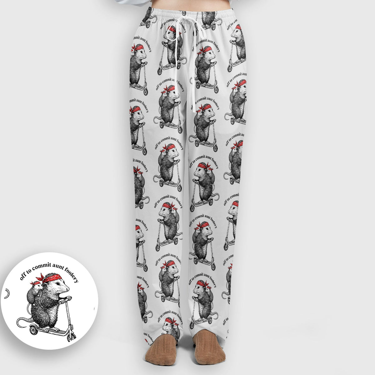 Aunt Foolery Opossum Nurse Scrub Set
