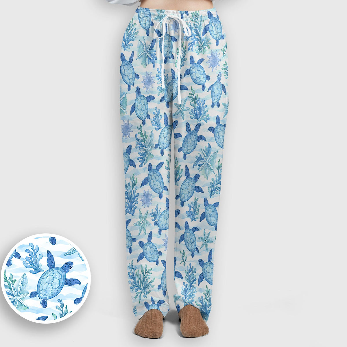 Coastal Sea Turtle Coral Nurse Scrub Set