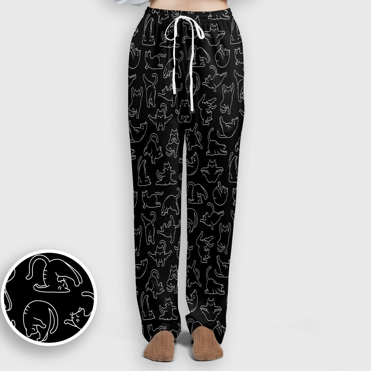 Cat Outline Playing Nurse Scrub Set