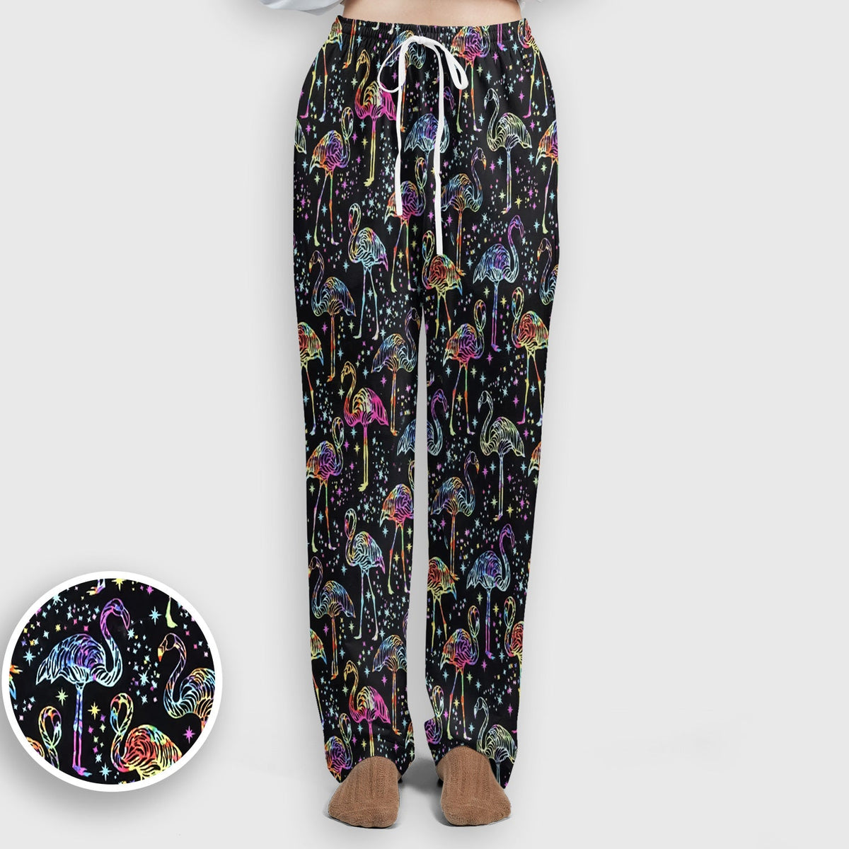 Neon Flamingo Starry Night Nurse Scrub Set