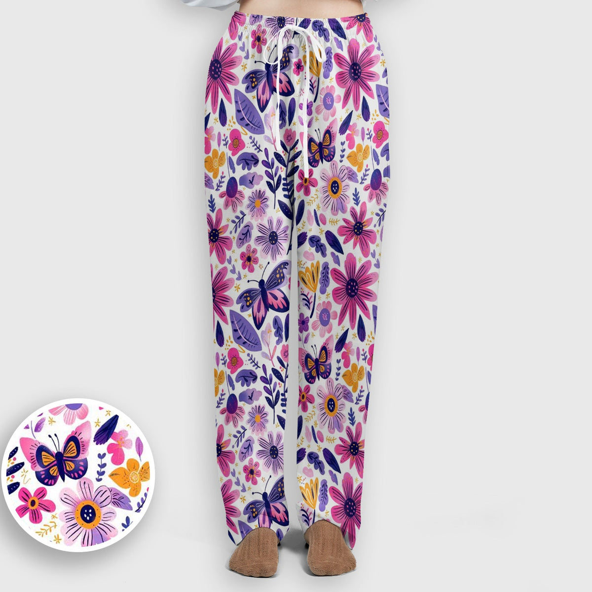Butterfly Wildflower Garden Nurse Scrub Set