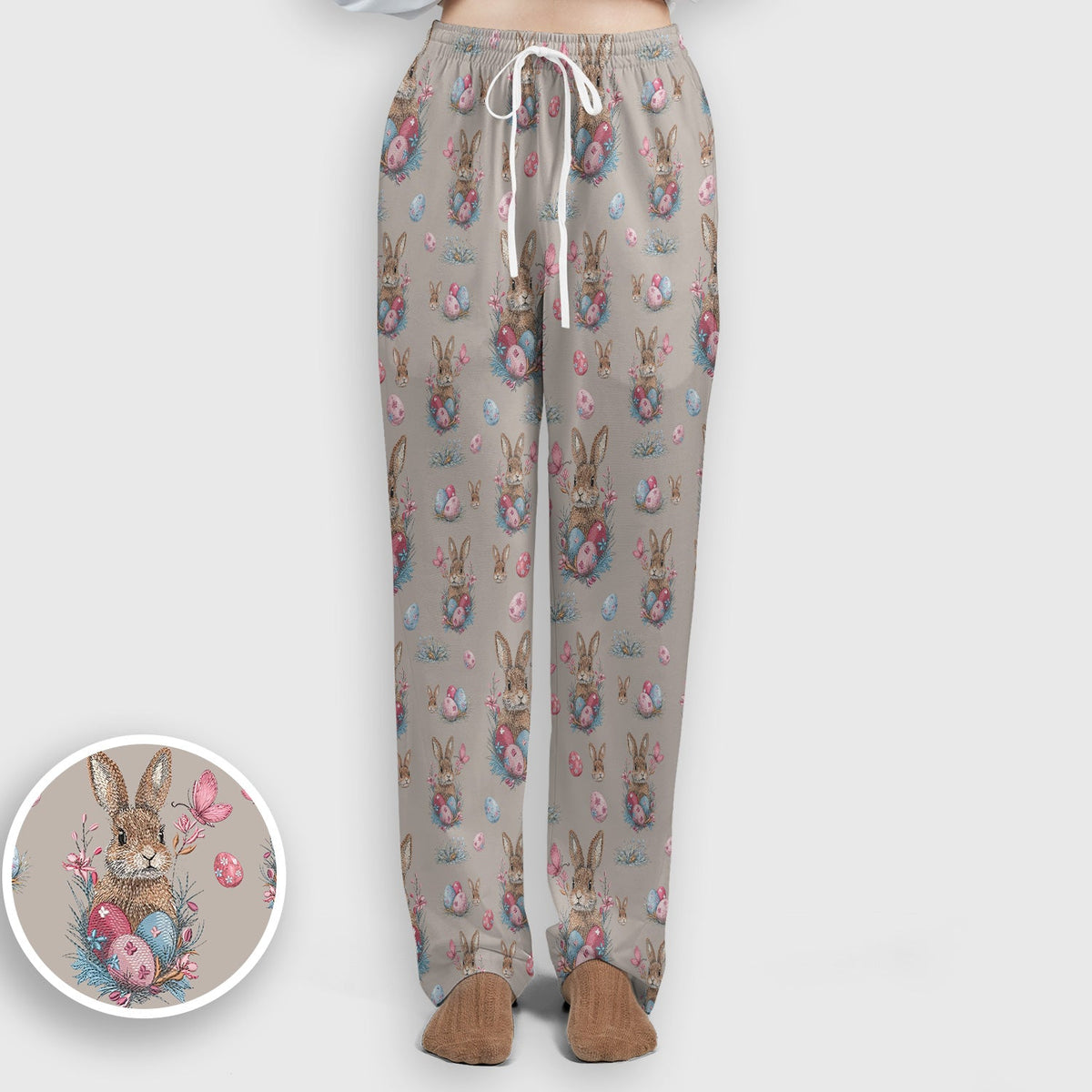Pastel Easter Bunny Nest Nurse Scrub Set