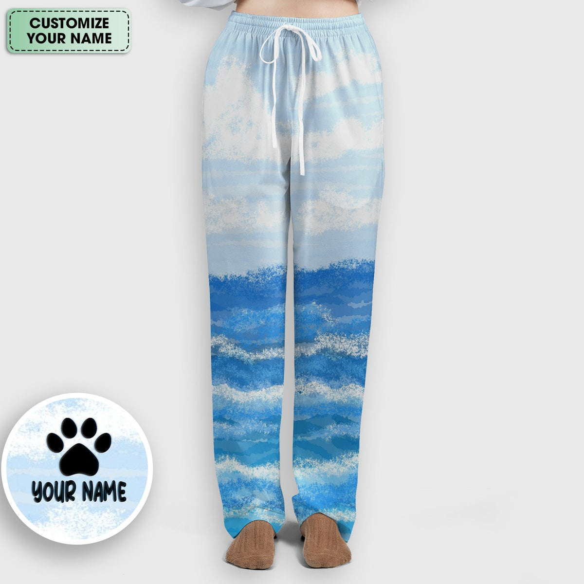 Personalized Cat Holding Fish Nurse Scrub Set