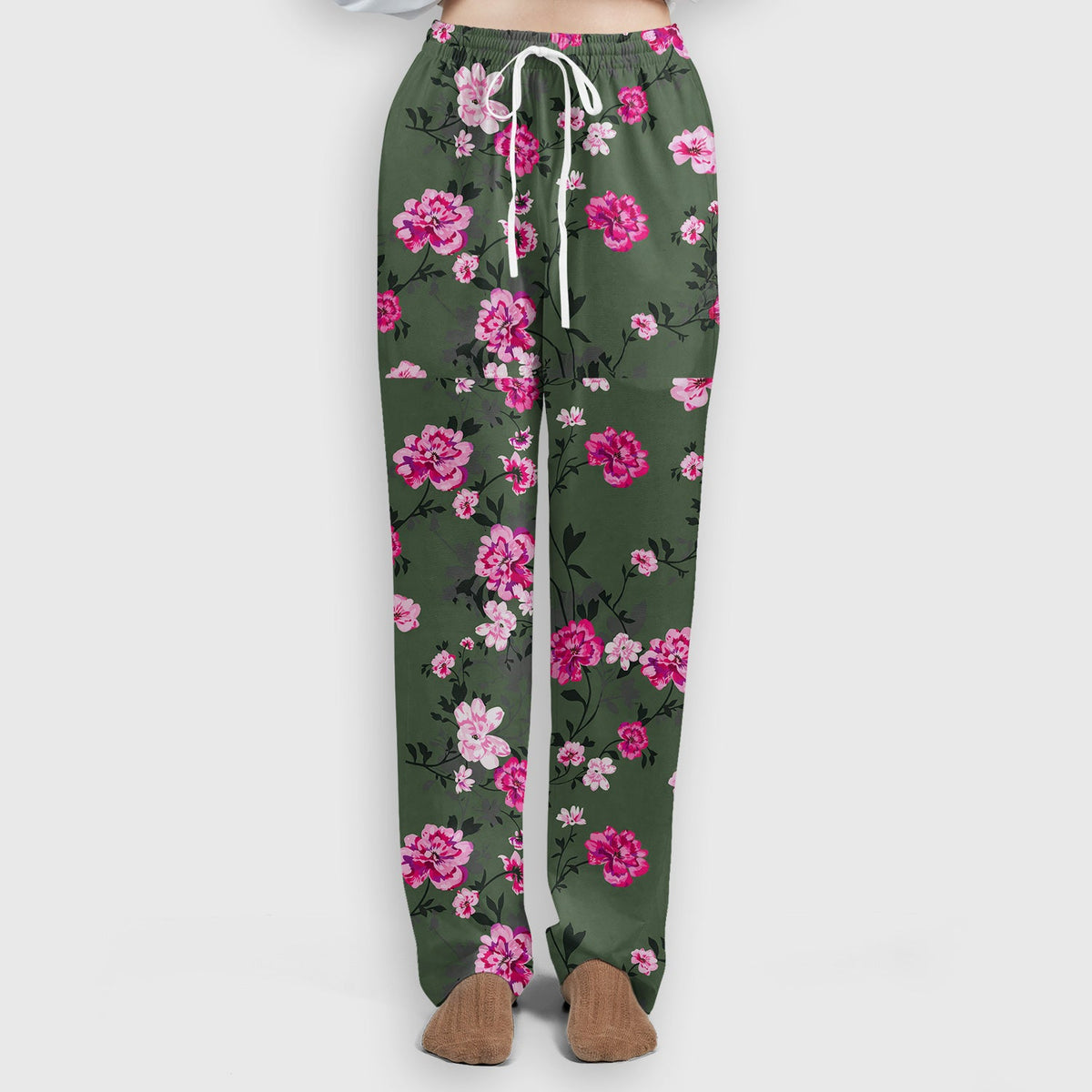 Pink Floral Blossom Nurse Scrub Set