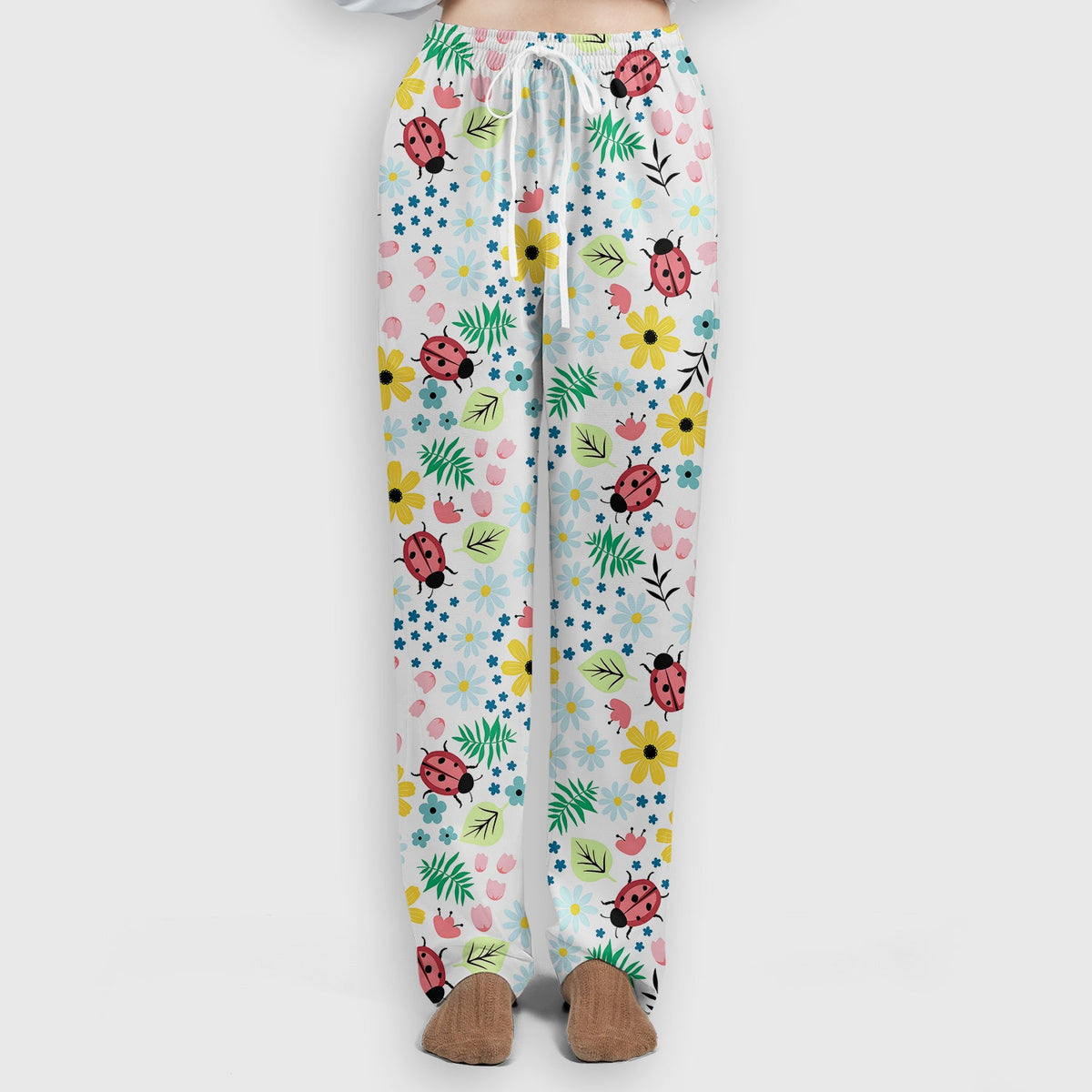 Ladybug Floral Garden Nurse Scrub Set
