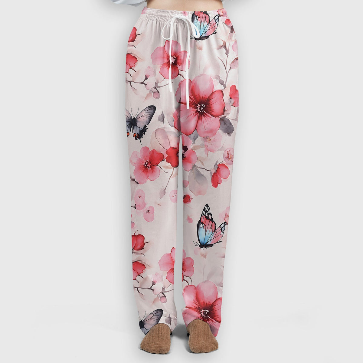Pink Butterfly Blossom Nurse Scrub Set