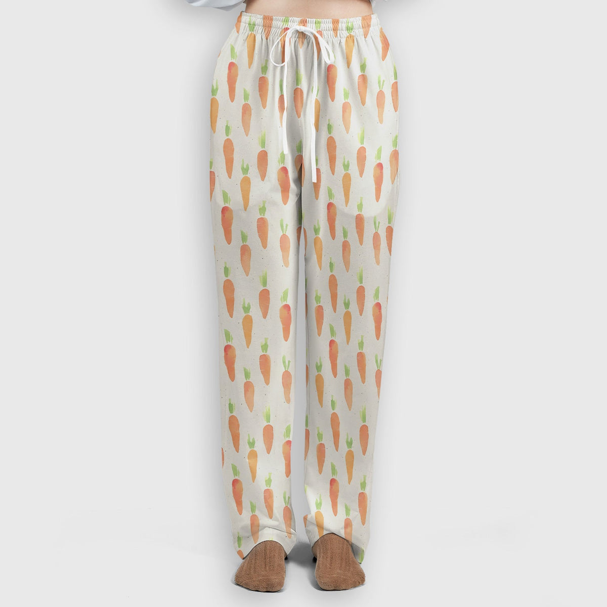 Simple Carrot Nurse Scrub Set