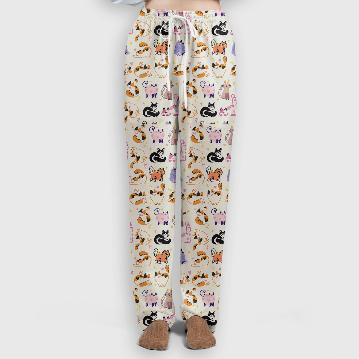 Cute Cats Pattern Nurse Scrub Set