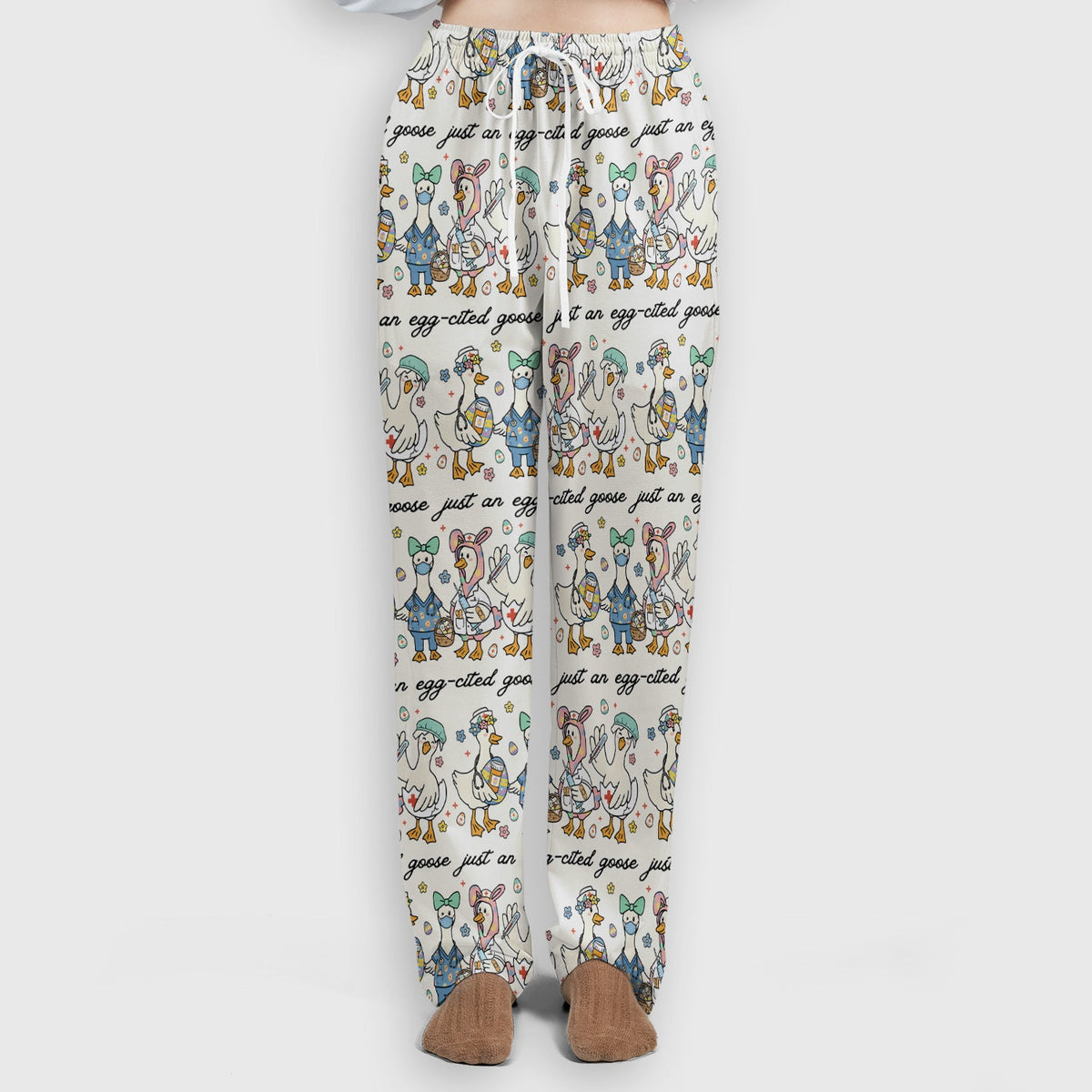 Easter Goose Nurse Scrub Set