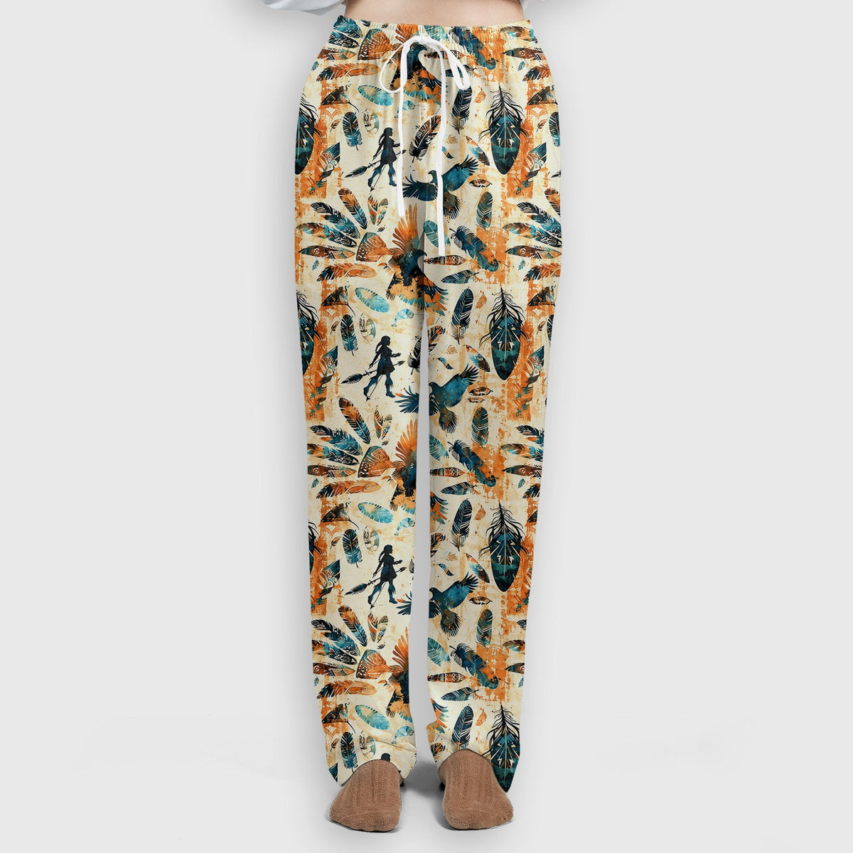 Feather Birds Tribal Nurse Scrub Set