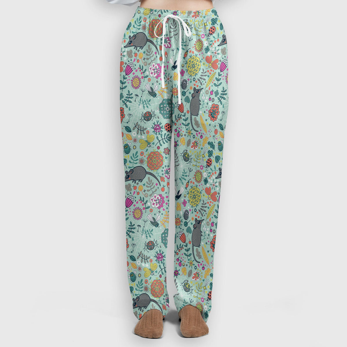 Woodland Mouse Floral Nurse Scrub Set