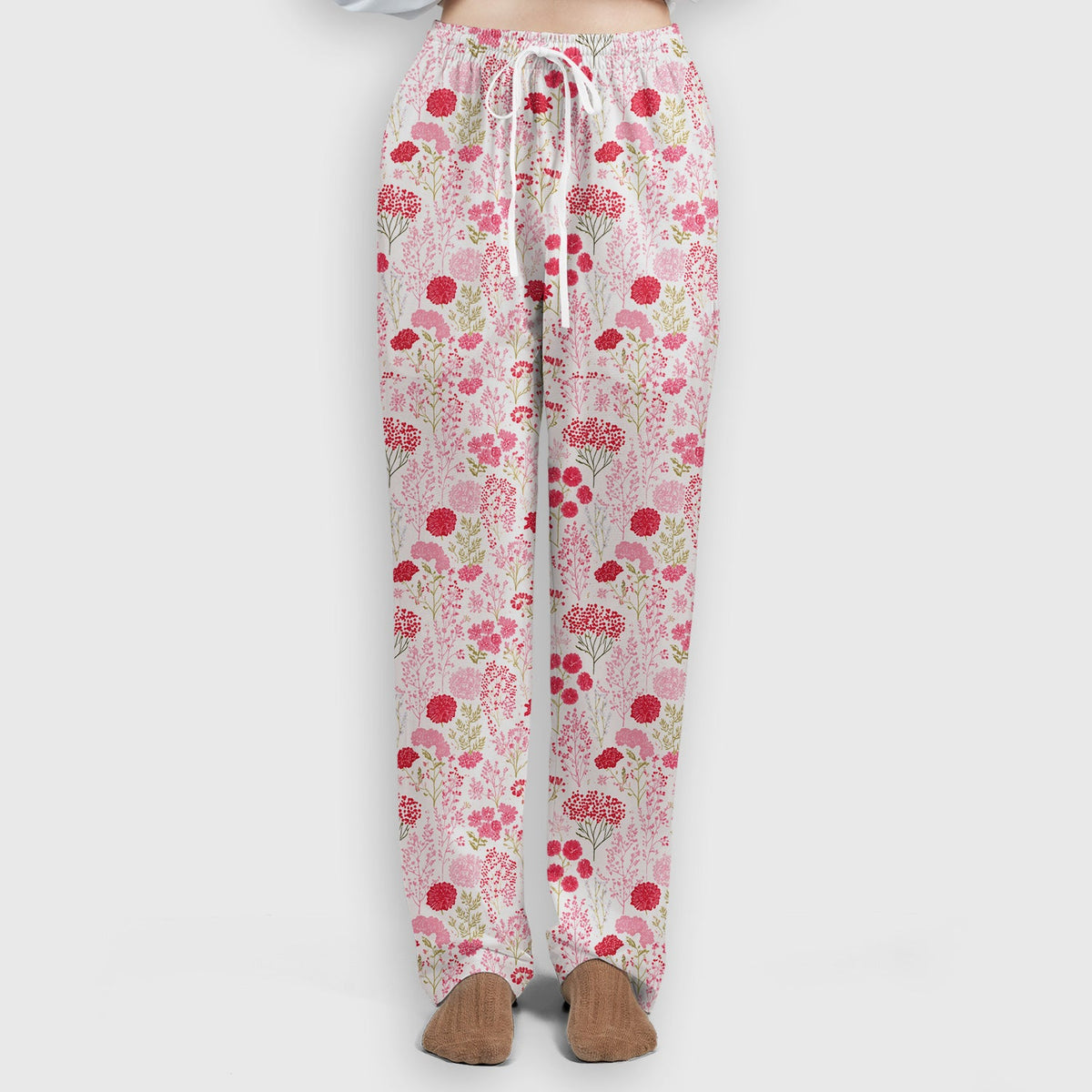 Pink Floral Allover Nurse Scrub Set