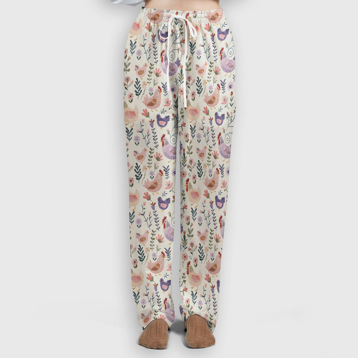 Farm Chicken Floral Garden Nurse Scrub Set