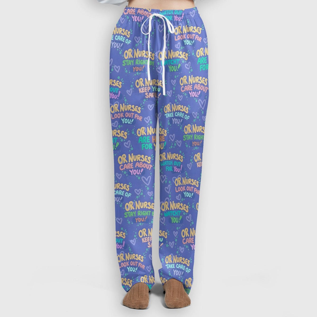 Nurse Quote Care Message Scrub Set