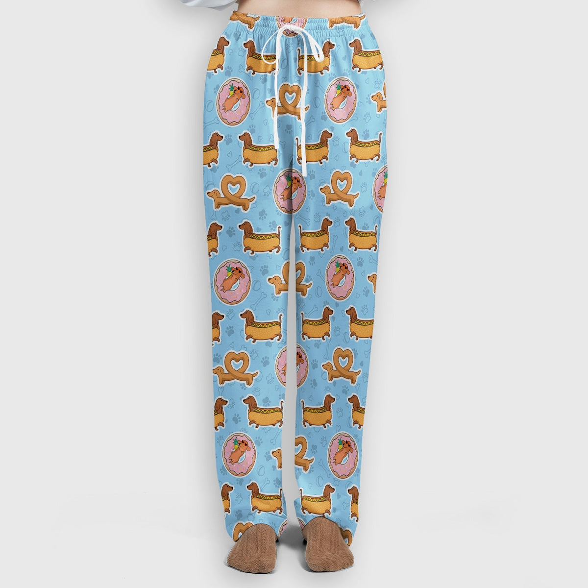 Dachshund Donut Heart Nurse Scrub Set