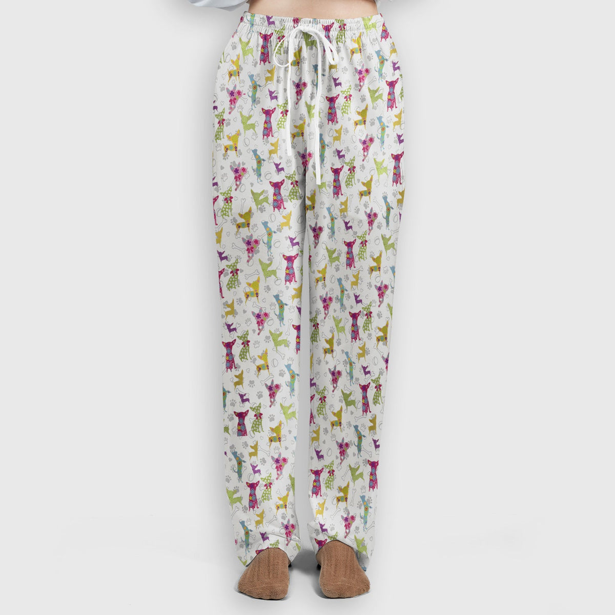 Colorful Playful Dog Nurse Scrub Set