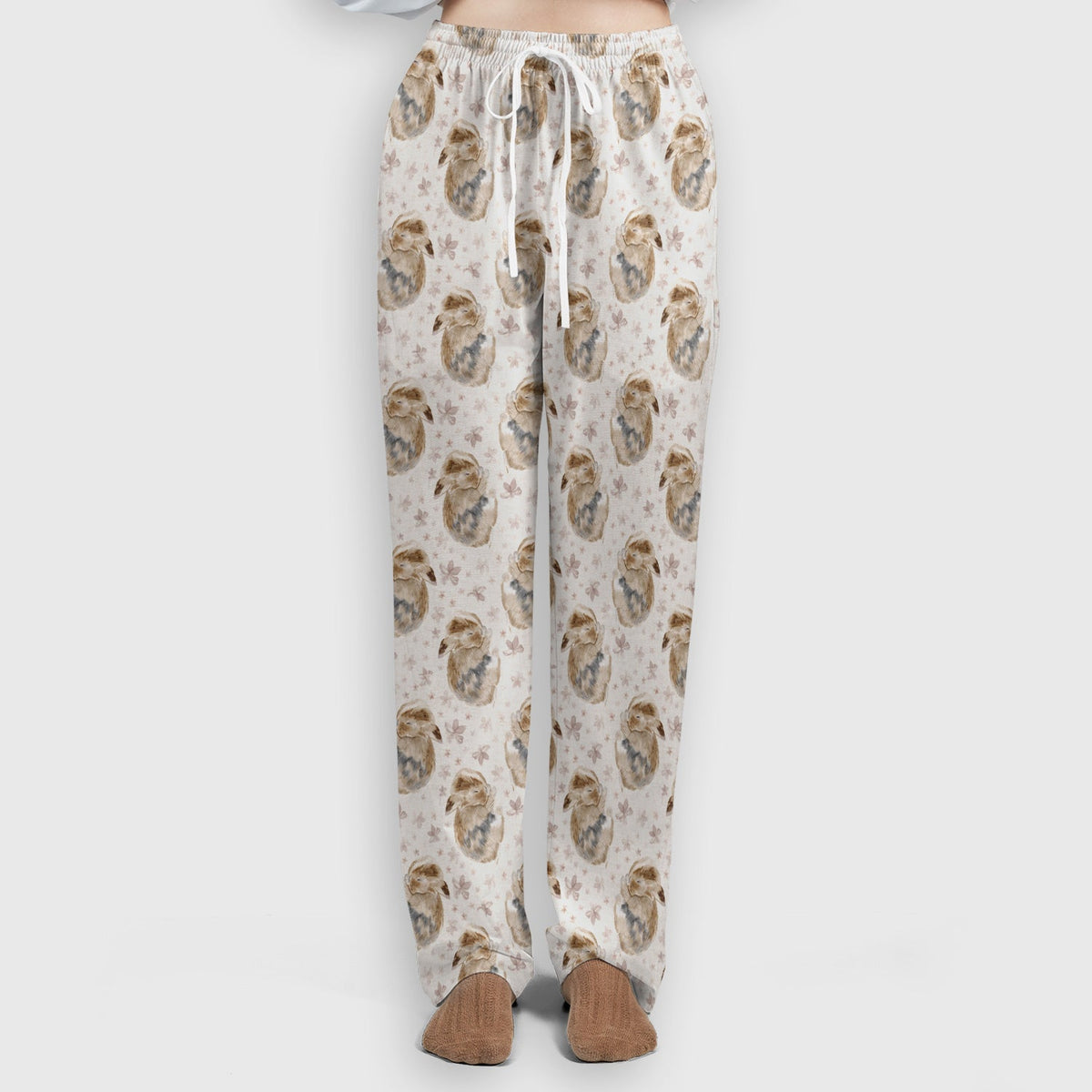 Sleeping Bunny Floral Meadow Nurse Scrub Set