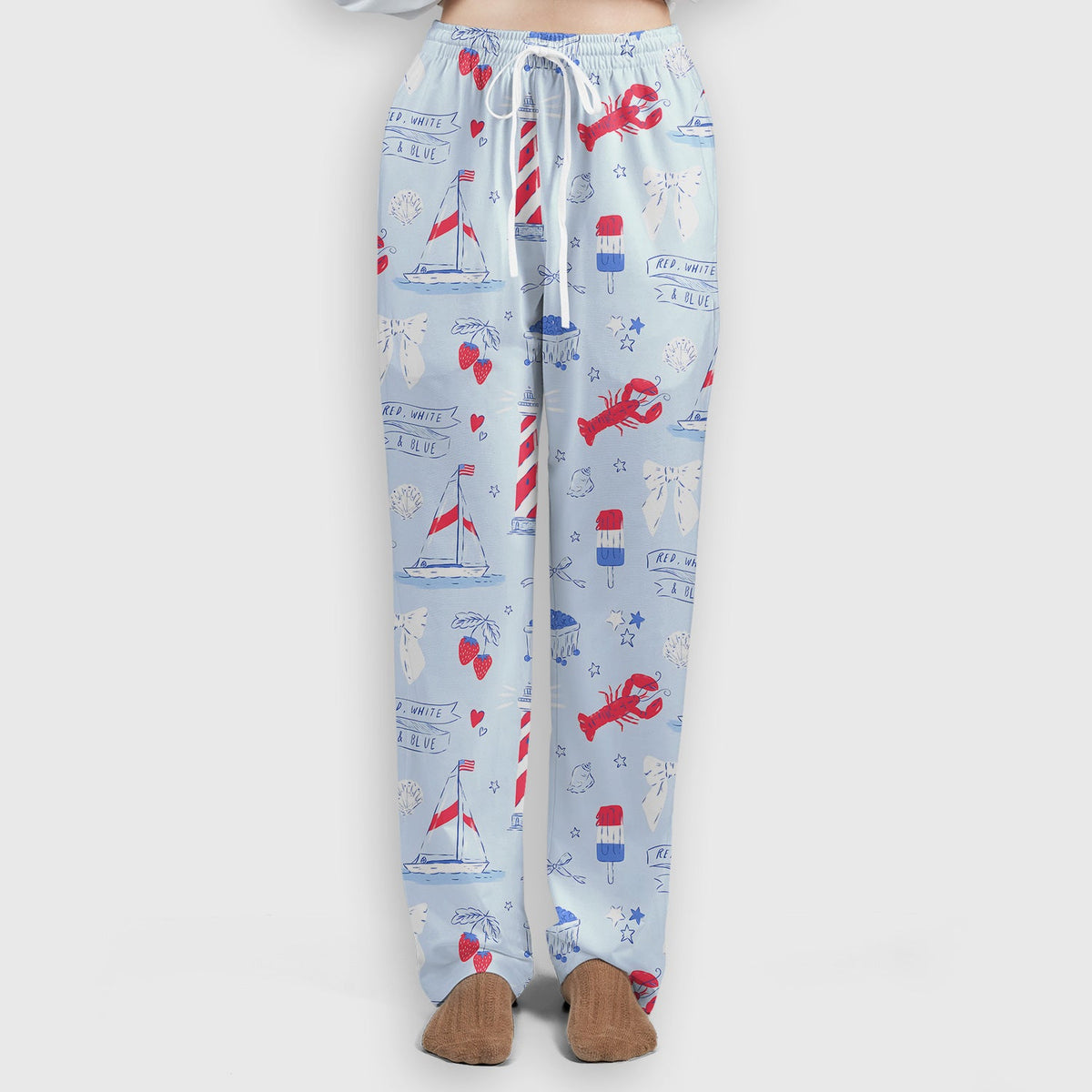Lobster Lighthouse Sailboat Nurse Scrub Set