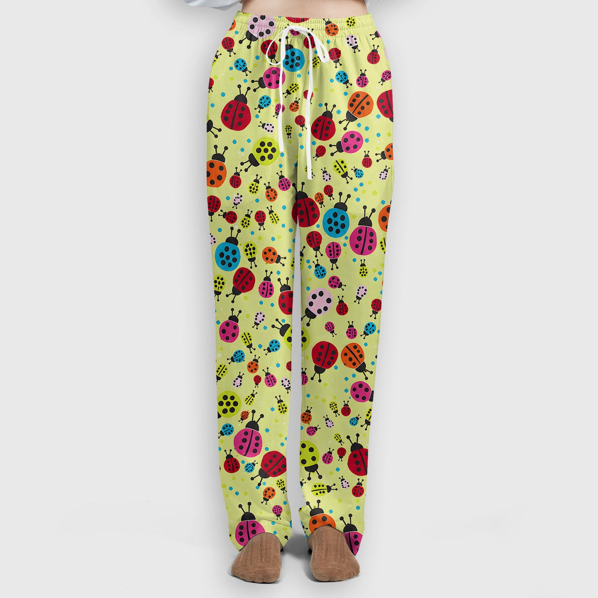 Colorful Ladybug Garden Nurse Scrub Set